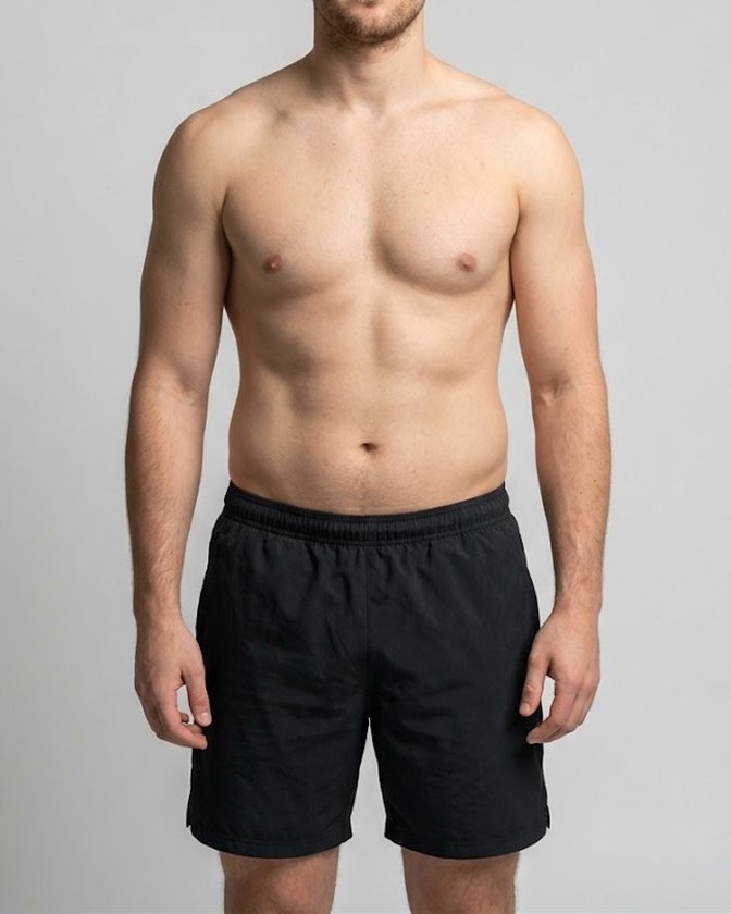 A man at about 15% body fat
