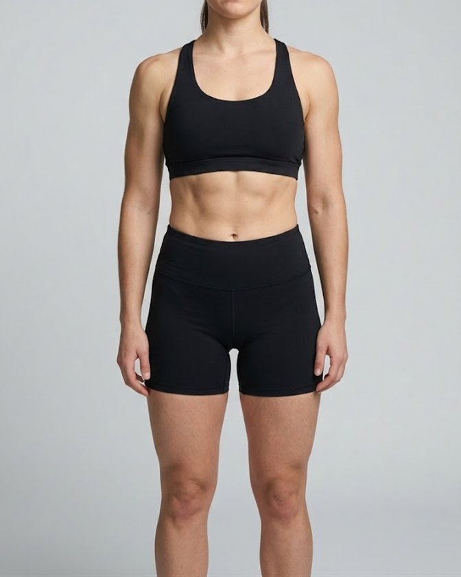 A woman at about 20% body fat